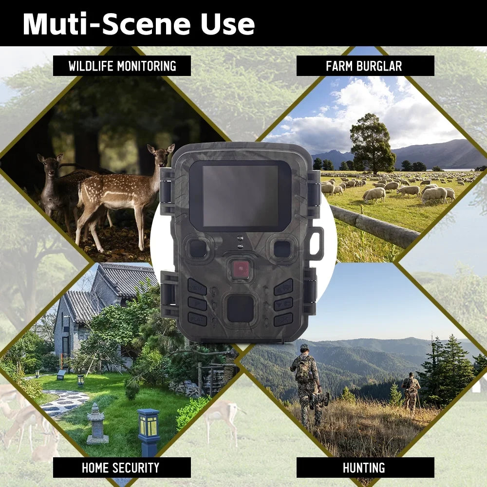 Nebublu Camcorder,0.3S Speed Motion Vision Camera - Observation Camera IP65 Waterproof Speed Camera IP65 Motion 0.3s Speed Waterproof Portable Animal/Plant Vision Motion 0.3s Camera Vision Motion