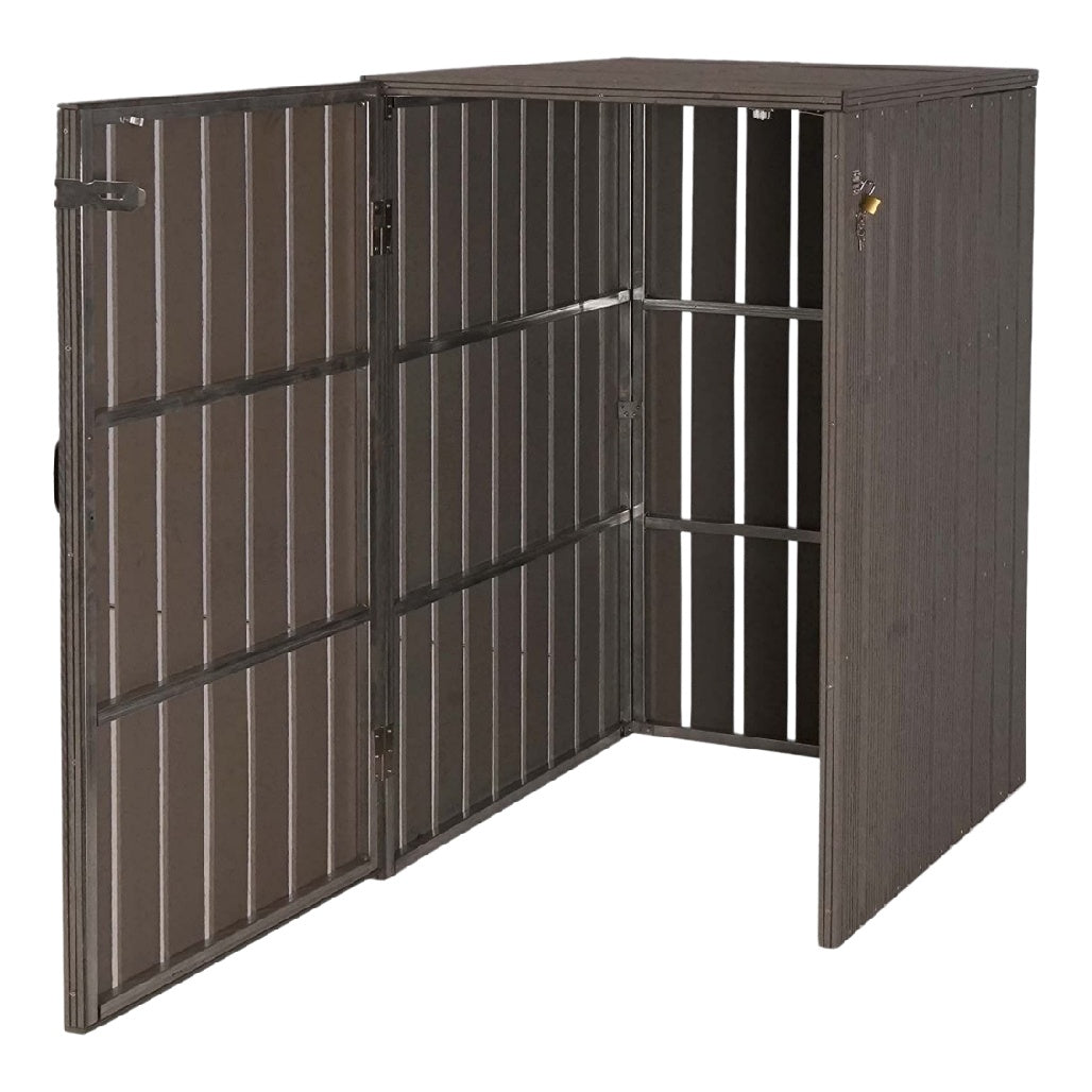 Garden Storage Shed for Outdoor Use in Durable Plastic - 120 x 80 x 90