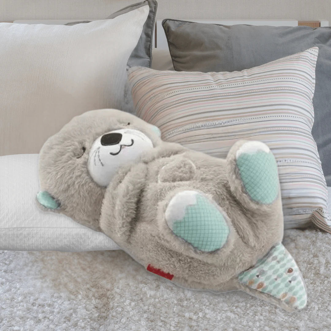 Breathing Otter Plush with Nightlight and Sounds – Baby Sleep Aid Toy