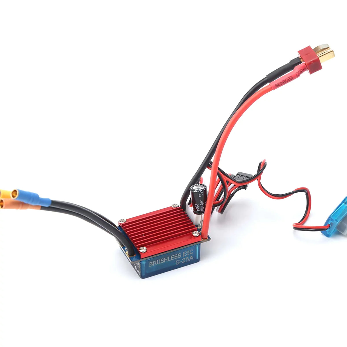 Meterk 2430 7200KV 4P Sensorless Brushless Motor with 25A Brushless ESC(Electric Speed Controller)for 1/16 1/18 RC Car Truck