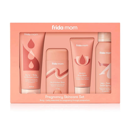 Frida Mom Pregnancy Skincare Body Relief Set for Stretch Marks, Dry Skin, Swelling Chafing - 4 Ct