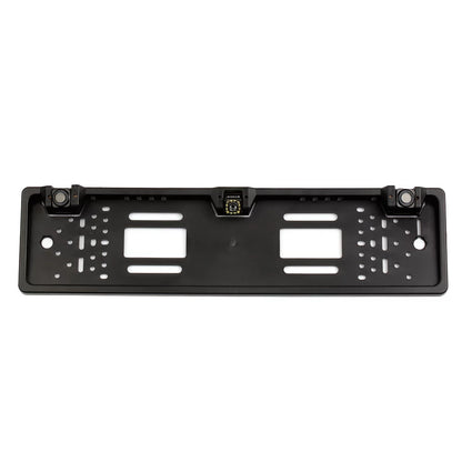 Dcenta European License Plate Frame Backup Camera 12 LED Rear View Camera with Reversing System Parking Sensor