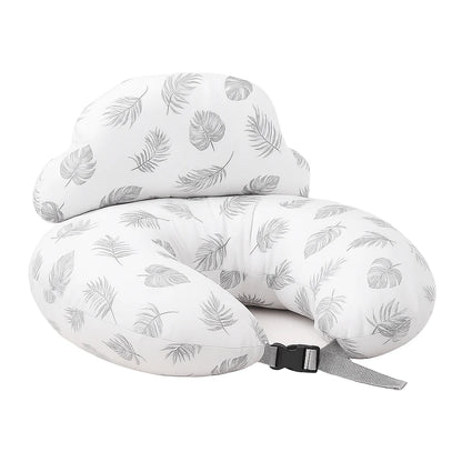 Adjustable Nursing Pillow with C-Shaped Design With Waist Strap