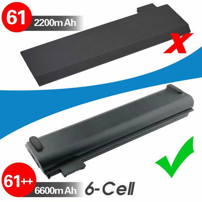EBK 61++ Replacement Laptop Battery Compatible with Lenovo ThinkPad A475 A485 TP25 P51S P52S T470 T480 T570 T580 Series 01AV492 01AV427 01AV428 (10.8V 72Wh)