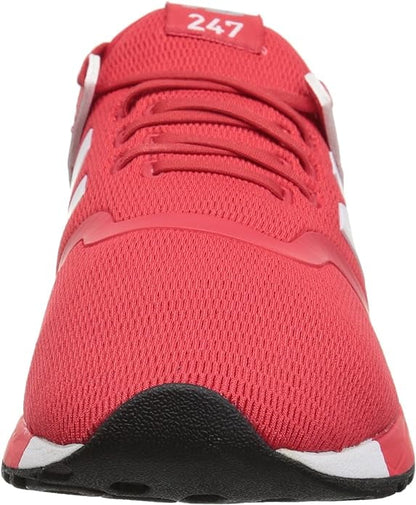 New Balance Mens 247 Decon V1 Sneakers, M10.5/W12, Red/White