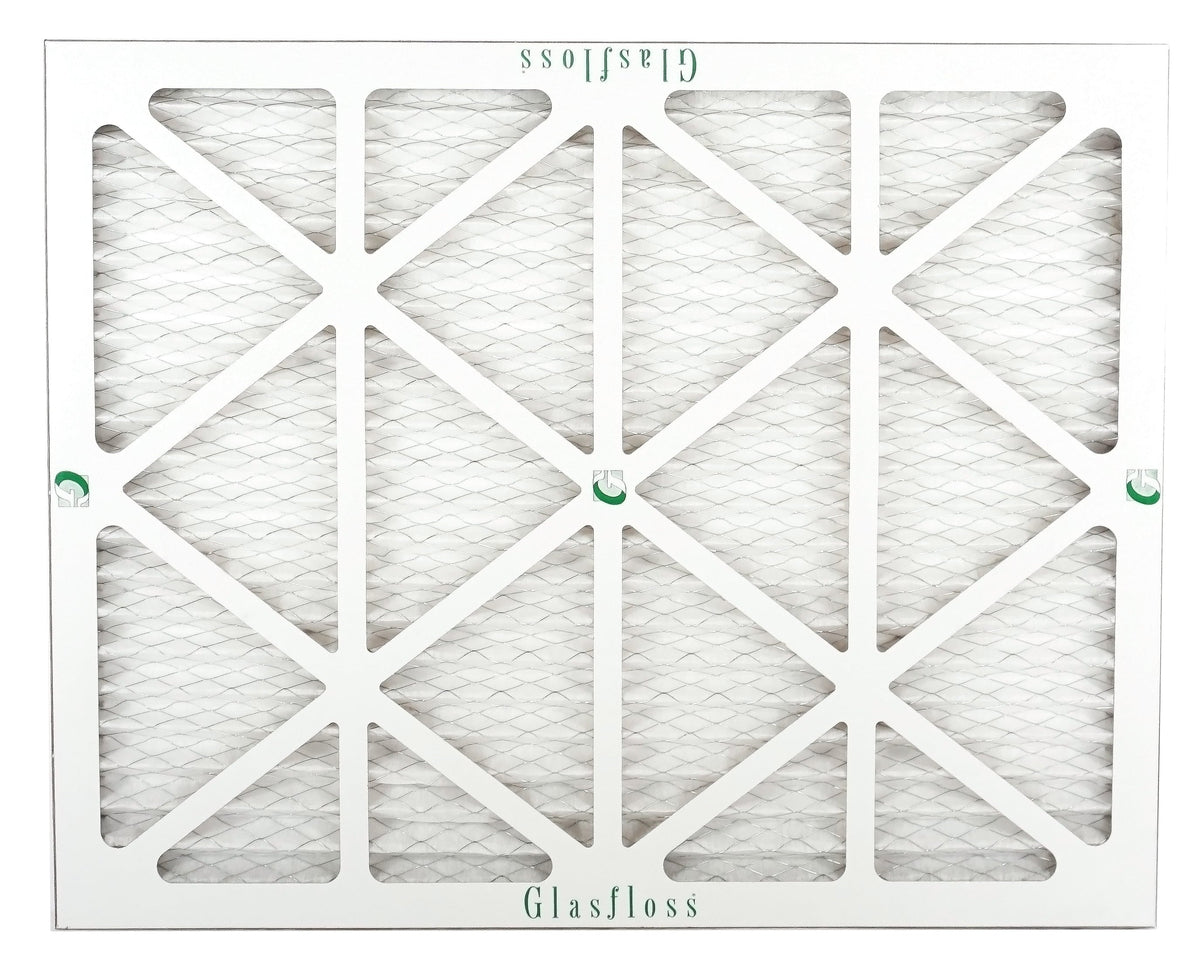 Glasfloss 15x25x1 - MERV 10 -Qty:6 - Furnace Air Filter - Made in USA (Actual Size: 14.5 x 24.5x7/8 inch)