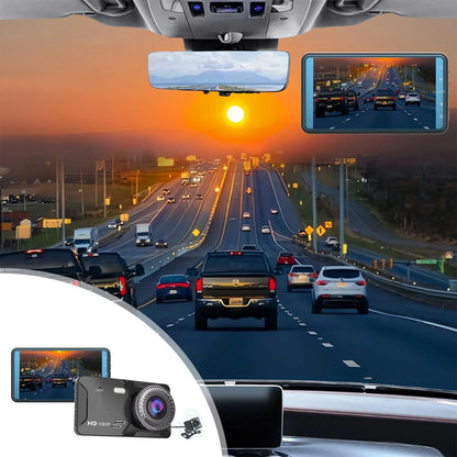 Hot Sale!!! 2 Channel Dual Dash Cam Infrared Night Vision, Front and Rear Inside1080P Dash Camera for Cars Dashcam, Two Way Car Camera with IR Night Vision Loop Recording G-Sensor Parking Monitor