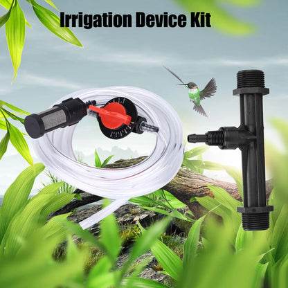Irrigation Device - Garden Irrigation Device with Fertilizer Injector Hose Filter Switch