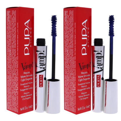 Pupa Milano Vamp! Mascara - 300 Deep Night - Pack of 2 , 0.32 oz Mascara