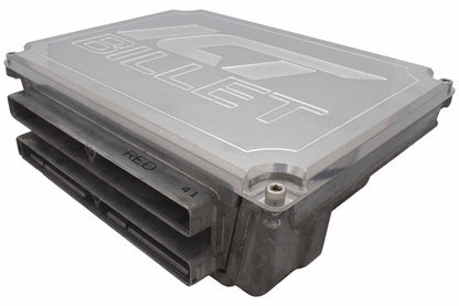 ICT Billet LS Gen 3 ECM PCM Billet Dress Cover Compatible with Blue-Red Blue-Green LS1 LQ4 0411 P01 P59 Silverado Camaro Corvette Made in America 551968-LS11CV