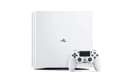 Pre-Owned Sony PlayStation 4 Pro 1TB Gaming Console Glacier White Headset 2 Controller With BOLT AXTION Cleaning Kit Bundle (Refurbished: Like New)