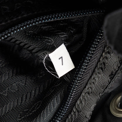Pre-Owned Authenticated Prada Tessuto Backpack Nylon Fabric Black Unisex (Fair)