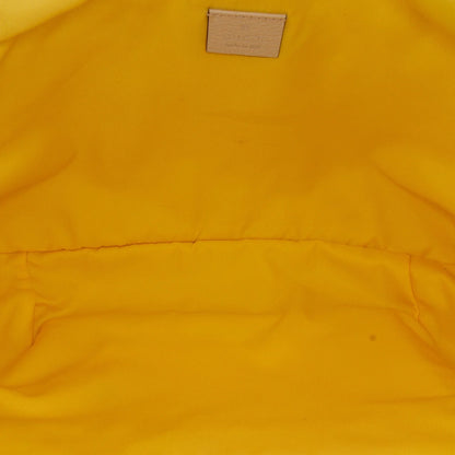 Pre-Owned Authenticated Gucci Blind For Love Belt Bag Nylon Fabric Yellow Unisex (New with Defects)