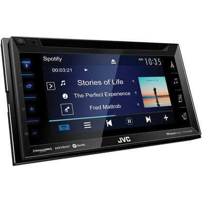 JVC Mobile KW-V350BT 6.8" Double-DIN In-Dash DVD Receiver with Bluetooth and SiriusXM Ready