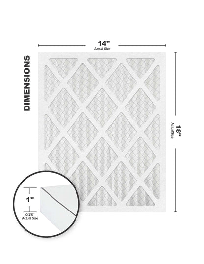 Accumulair Gold 14x18x1 MERV 8 Air Filter (4 Pack)