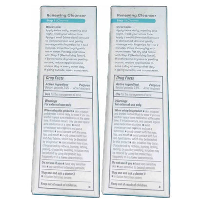 Proactiv Solution Renewing Cleanser Acne Medication Step 1 Cleanse Pack of 2, 4 oz Each