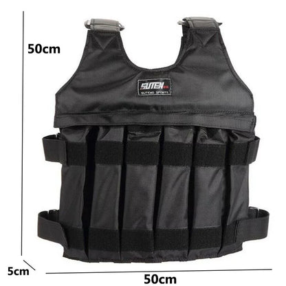 Gym Weighted 44lbs-110lbs Running Workout Weight Vest Adjustable Weight Vest Training Fitness Adjustable 110LBS(50KG)