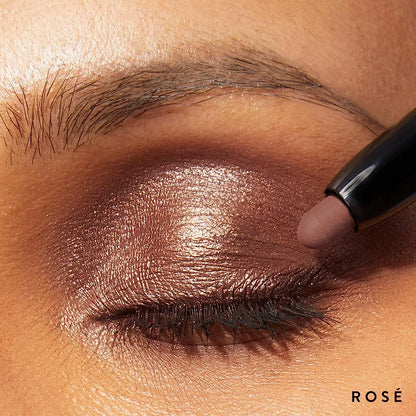 LAURA GELLER NEW YORK Make It A Double Dual-Ended Eyeshadow - Rosé - Cream Eyeshadow Stick + Matching Powder Eyeshadow - Crease-Proof and Smudge-Proof