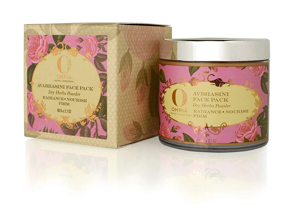 Ohria Ayurveda Avbhasini Face Masque | Skin Glow Pack For Normal/Dry/Pigmented Skin, 60g