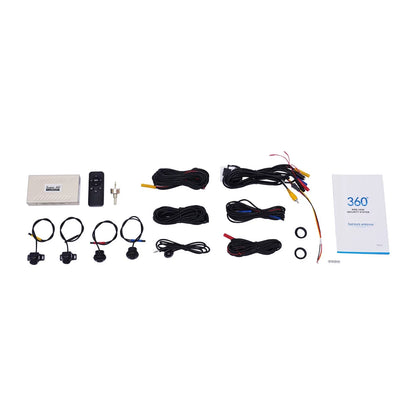 Miumaeov Dash Cam 360 Degree Bird View Surround System Rear View 4-Camera Kit 1080P Car DVR Recording for Cars