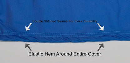 Custom Fit Weatherproof Jet Ski Covers Full for Yamaha Waverunner FX Cruiser/HO/SHO/FX HO 2007-2008 - Gray/Black - Trailerable - All Weather - Rain & Sun - Free Trailer Straps & Bag