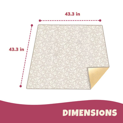 Foldable Waterproof Baby Mat with Non-Slip Surface for Indoor/Outdoor