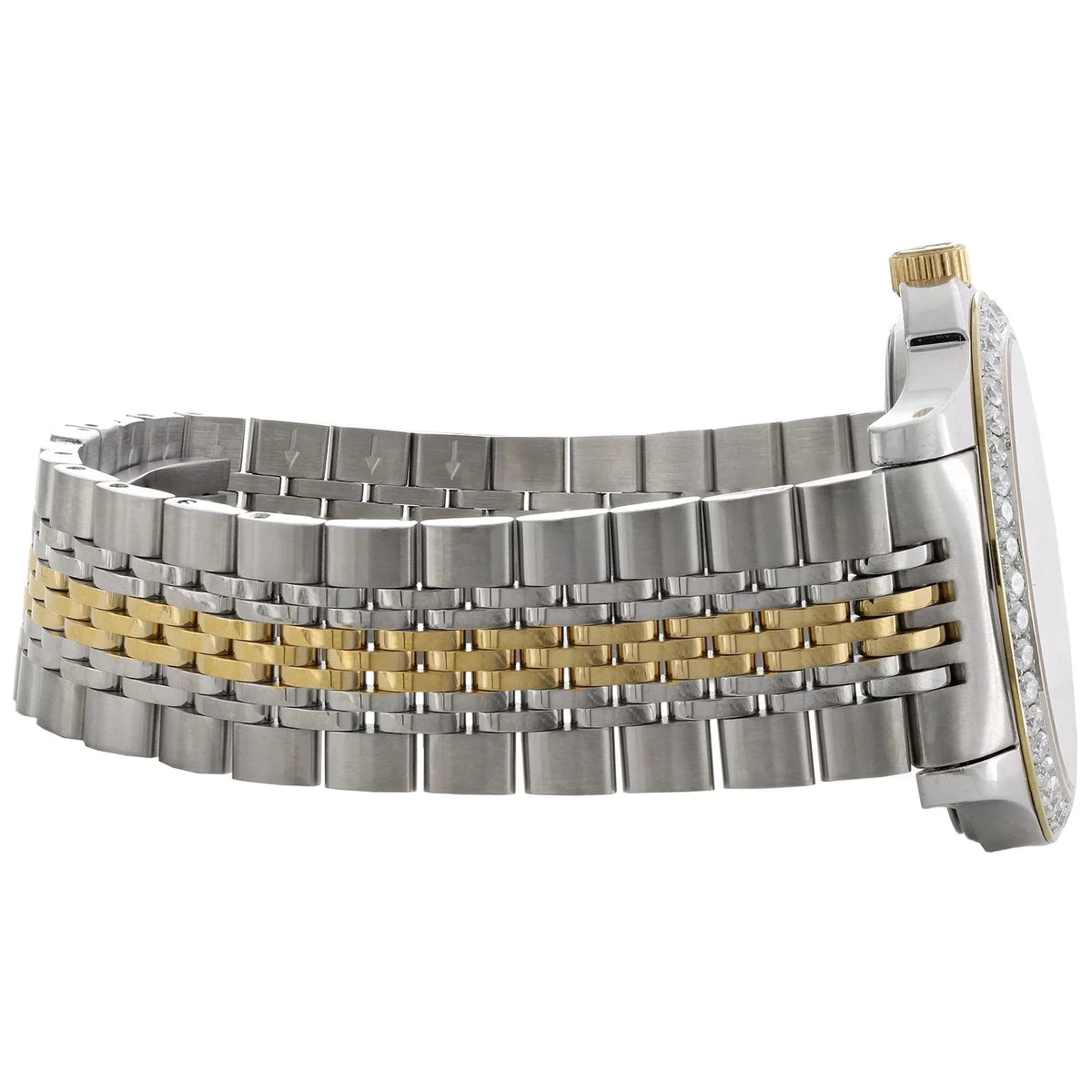 Gucci Ya126409 Diamond Watch G-Timeless 38mm Two Tone Yellow S. Steel PVD 2 CT.