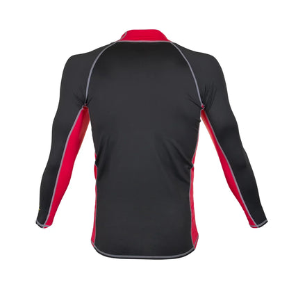 IST DS-46 Unisex Long Sleeve Spandex Rash Guard (Red / X-Large)