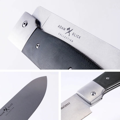 Messermeister Adventure Chef Folding 6” Chef’s Knife, Linen