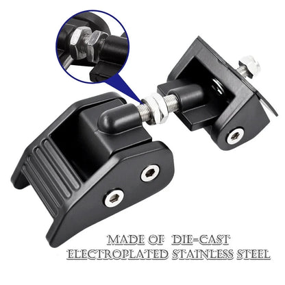 JahyElec Durable Black Hood Latch Lock Catch for Jeep Wrangler JK 07-18 - Secure Your Off-Road Adventures