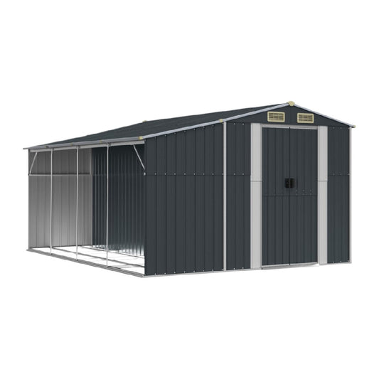 Garden storage shed for outdoor use made of galvanized steel - 300 x 250 x 210