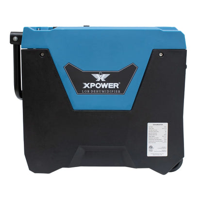 XPower 10 ft. LGR Dehumidifier with Automatic Purge Pump, Blue