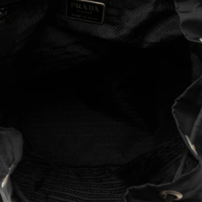 Pre-Owned Authenticated Prada Tessuto Backpack Nylon Fabric Black Unisex (Fair)