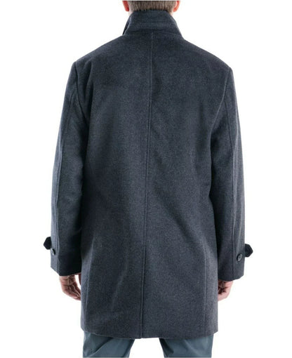 London Fog Men's Clark Classic-Fit Overcoat, Gray, 38S