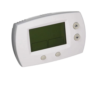 Honeywell TH5220D1029 Focuspro 5000 Non-Programmable 2 Heat and 2 Cooling Thermostat - Kit with 4 AA Batteries