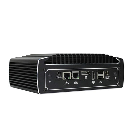 PARTAKER Fanless Mini PC, 4K Powerful Industrial Mini Computer, Core i5 8250U 8th Gen, 4 Cores CPU, 16GB Ram 240GB SSD 1TB HDD, Dual Nic, HD, DP, 4*USB3.0, SIM Card Slot, 2 COM, Windows 10 Pro