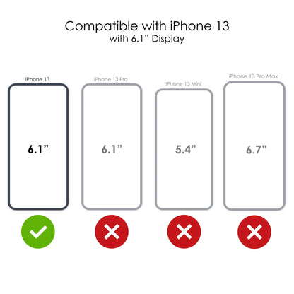 DistinctInk Clear Shockproof Hybrid Case for iPhone 13 (6.1" Screen) - TPU Bumper Acrylic Back Tempered Glass Screen Protector - CEO,000,000 Entrepreneur 3 commo