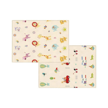 Reversible Baby Foam Play Mat with Letters, Animals, and Vehicles