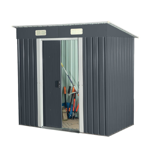 Metal Garden Storage Shed for Outdoor Use - 180 x 120 x 180