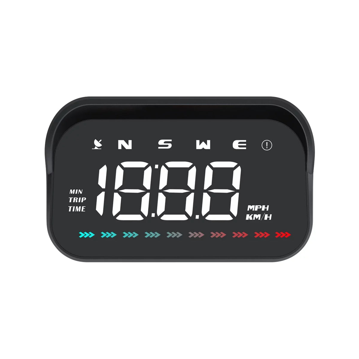 Nebublu Heads-Up Display Digital Speedometer, Car GPS Speed & Direction, Travel Time, Distance, Ambient Light, Overspeed Alarm