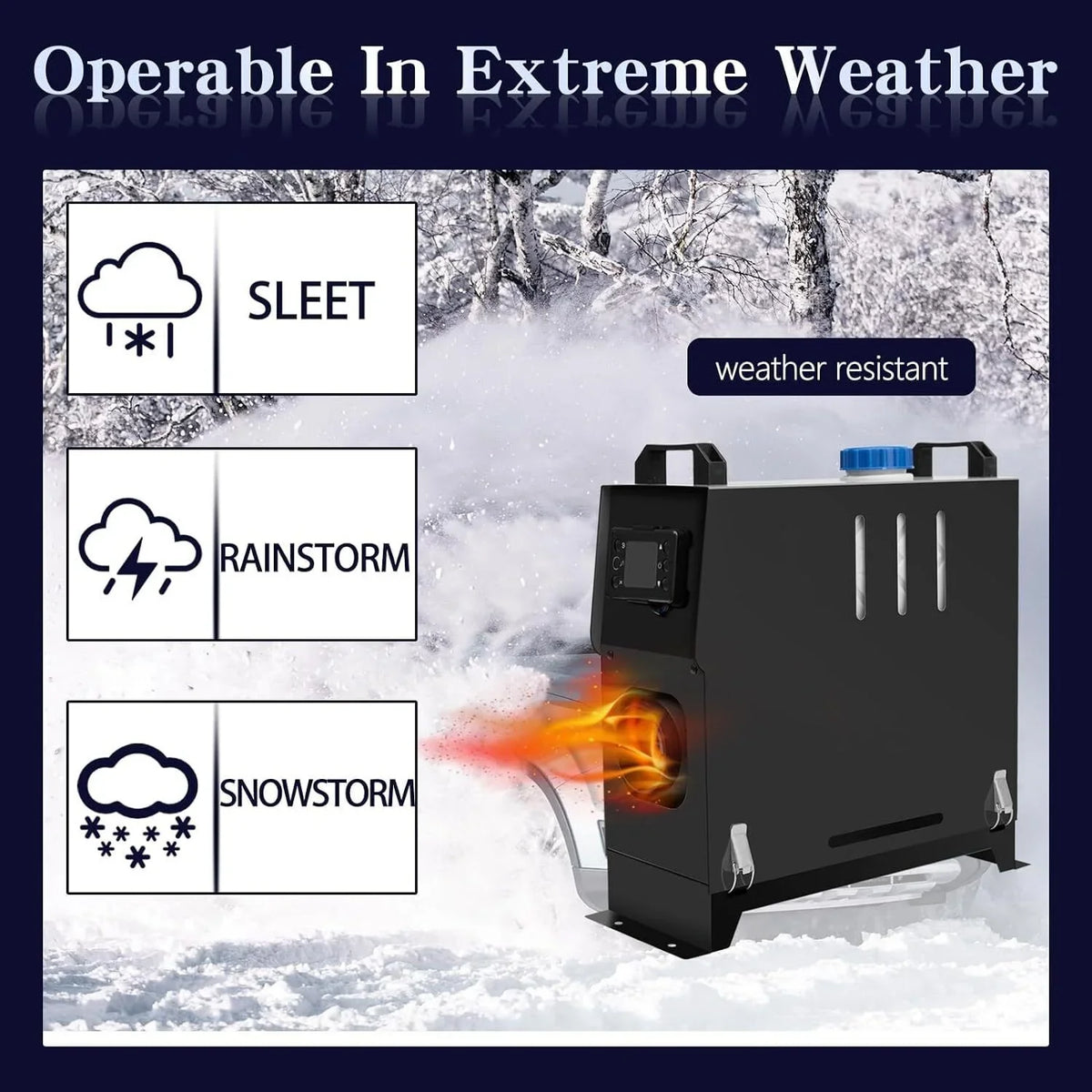 JSTUOKE 5-8KW Diesel Air Heater All in One Control and LCD Display, Fast Heating, for RV Truck, Boat, Bus, Car Trailer, Motorhomes, Caravans
