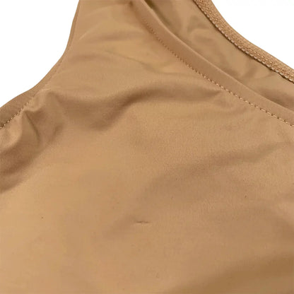 Frankies Bikinis Women's Katerina Barb Top Bottom Set Beige