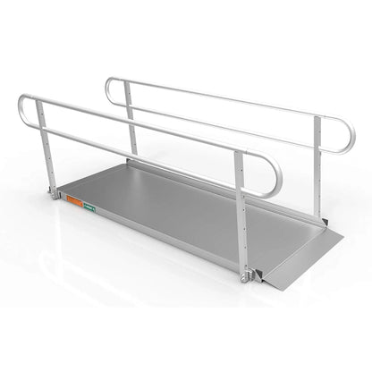 EZ-ACCESS GATEWAY 3G 8 Foot Portable Wheelchair Ramp w/2 Line Handrails
