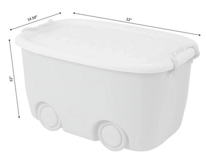 Stackable Toy Storage Box with Rims