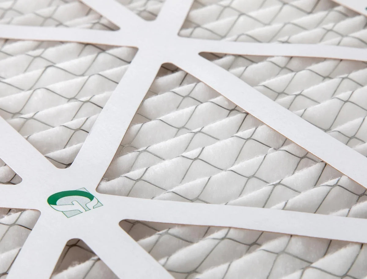 20x25x2 MERV 10 Pleated AC Furnace Air Filters by Glasfloss Industries. ( 8 Pack ) Exact Size: 19-1/2 x 24-1/2 x 1-3/4