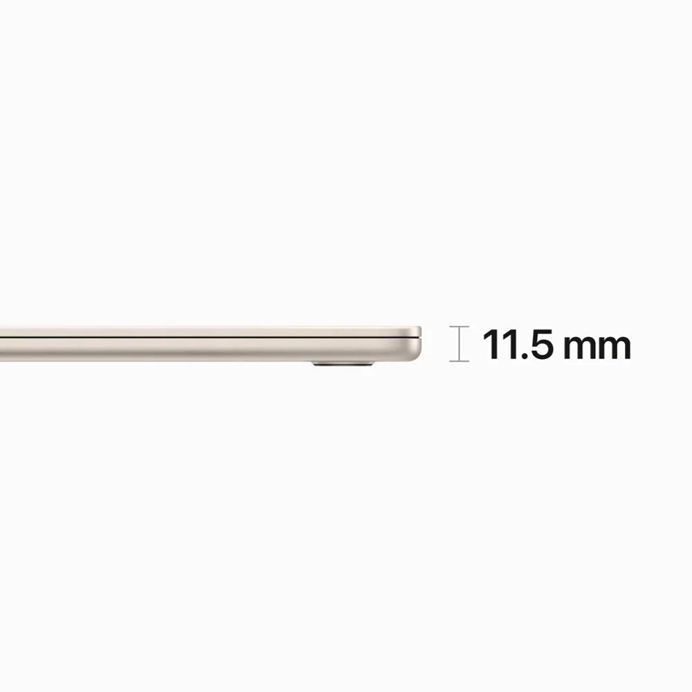 Pre-Owned Apple MacBook Air 15 inch 2023 Laptop 15.3" with Apple M2 chip 8GB RAM, 256GB SSD Storage Starlight (good)