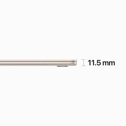 Pre-Owned Apple MacBook Air 15 inch 2023 Laptop 15.3" with Apple M2 chip 8GB RAM, 256GB SSD Storage Starlight (good)