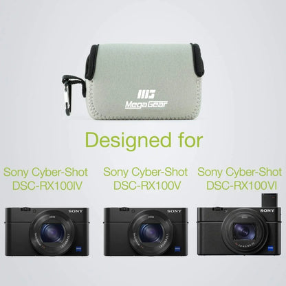 MegaGear Sony Cyber-shot DSC-RX100 VII, DSC-RX100 VI, DSC-RX100 V, DSC-RX100 IV, DSC-RX100 III, DSC-RX100 II Neoprene Camera Case