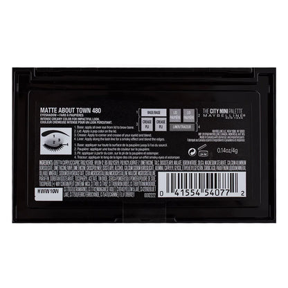 Maybelline The City Mini Eyeshadow Palette Makeup, Matte About Town 0.14 oz (Pack of 3)