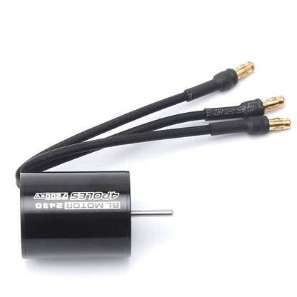 Meterk 2430 7200KV 4P Sensorless Brushless Motor with 25A Brushless ESC（Electric Speed Controller）for 1/16 1/18 RC Car Truck